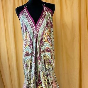 Halter scarf maxi dress